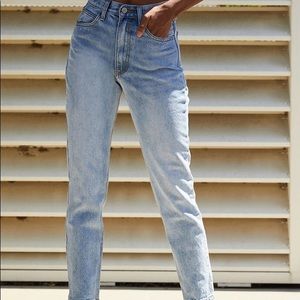 John Galt medium wash straight leg jean